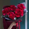 Монобукет из шикарных красных французских роз