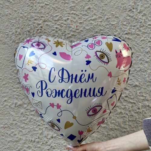Фольгированный шар С днем рождения