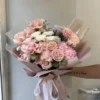 Нежный сборный букет с французскими розами