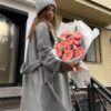 Новогодний букет с нобилисом и розами
