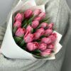 Букет из 21 розового тюльпана