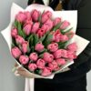 Букет из 35 розовых тюльпанов