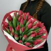 Букет из 35 красных тюльпанов