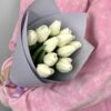 Букет из 11 белых тюльпанов